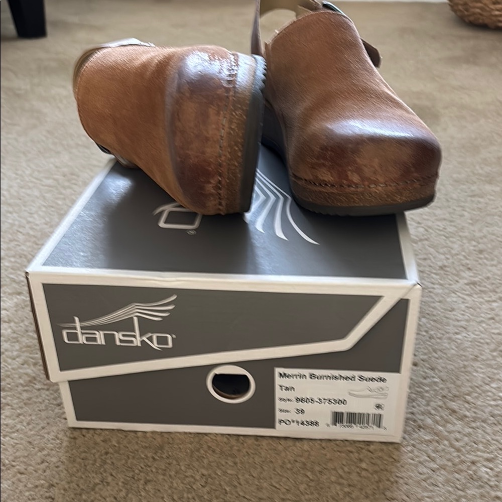 Women’s Dansko Merrin Burnished Suede Platform Pro Clogs